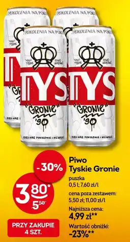 Żabka Piwo Tyskie Gronie oferta
