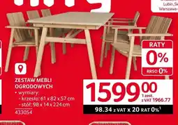 Selgros Zestaw mebli ogrodowych oferta