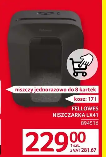 Selgros Niszczarka Fellowes oferta