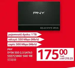 Selgros Dysk ssd PNY oferta