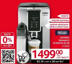 Selgros Ekspres do kawy DeLonghi oferta