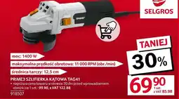 Selgros Szlifierka kątowa Prime oferta