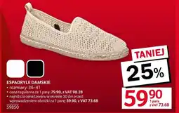 Selgros Espadryle damskie oferta