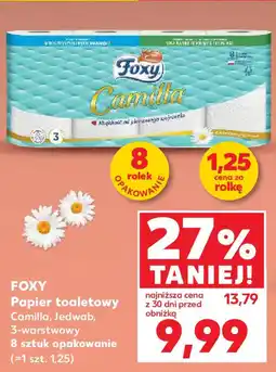 Kaufland Foxy papier toaletowy camilla, jedwab oferta