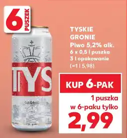 Kaufland Tyskie gronie piwo 5,2% alk. oferta