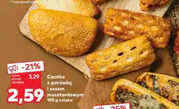 Kaufland Ciastko z parówką i sosem musztardowym oferta