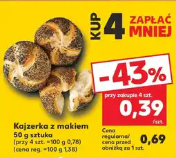 Kaufland Kajzerka z makiem oferta