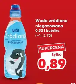 Kaufland Woda źródlana niegazowana oferta