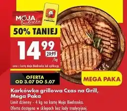 Biedronka Karkówka grillowa plastry Czas Na Grill oferta