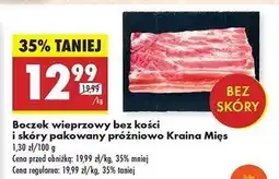 Biedronka Boczek wieprzowy bez żeber i skóry Kraina Mięs oferta