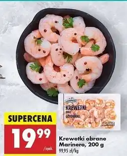 Biedronka Krewetki całe gotowane Marinero oferta