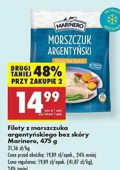 Biedronka Morszczuk argentyński filety bez skóry Marinero oferta