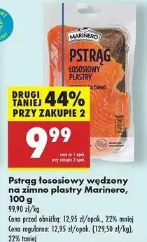 Biedronka Pstrąg łososiowy wędzony plastry Marinero oferta