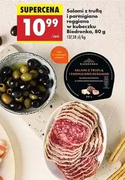 Biedronka Salami z truflą i parmigiano reggiano Biedronka oferta