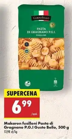 Biedronka Makaron di gragnano pgi fusilli corti bucati Gustobello oferta