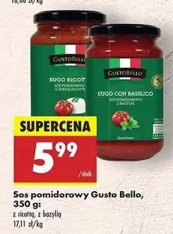 Biedronka Sos pomidorowy z bazylią Gustobello oferta