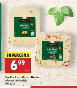 Biedronka Ser caciotta z chilli i rukolą Gustobello oferta