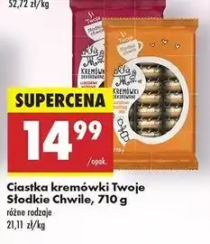 Biedronka Ciastka kremówki dekorowane wiśniowe Twoje Słodkie Chwile oferta