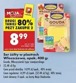 Biedronka Ser gouda Włoszczowa oferta