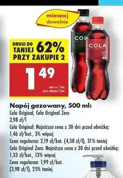 Biedronka Napój Cola Original Zero oferta