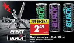 Biedronka Napój energetyczny wild strawberry zero sugar Black Energy oferta