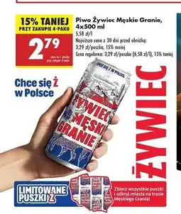 Biedronka Piwo Żywiec Jasne Pełne oferta
