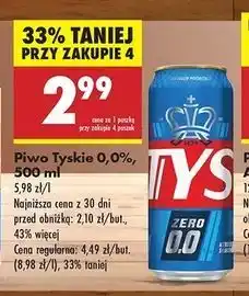 Biedronka Piwo Tyskie 0.0% oferta