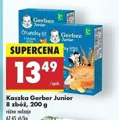 Biedronka Kaszka 8 zbóż z bananem Gerber Pełnia Zbóż oferta