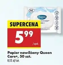 Biedronka Papier nawilżany care+ Queen oferta