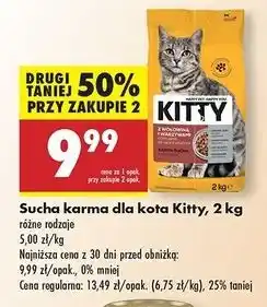 Biedronka Karma dla kota z wołowiną i warzywami Kitty oferta