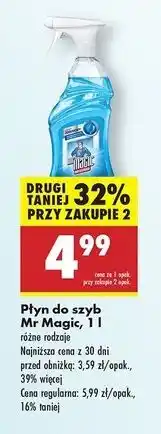 Biedronka Płyn do mycia szyb Mr Magic oferta