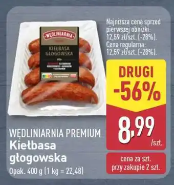 ALDI WĘDLINIARNIA PREMIUM Kiełbasa głogowska oferta