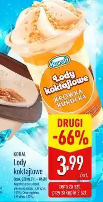 ALDI KORAL Lody koktajlowe oferta