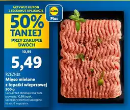 Lidl Mięso mielone z łopatki wieprzowej Lidl oferta