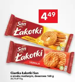 Lewiatan Ciastka Łakotki o smaku maślanym San oferta