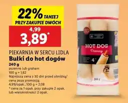 Lidl Bułki do hot dogów Piekarnia w sercu Lidla oferta