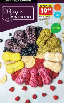 Biedronka Mini eklery malina + pistacja Biedronka oferta
