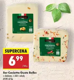 Biedronka Ser Caciotta z oliwkami Gusto Bello oferta