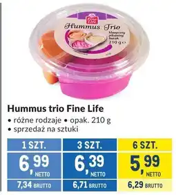 Makro Hummus trio Fine Life oferta