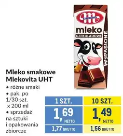 Makro Mleko smakowe Mlekovita UHT oferta