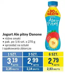 Makro Jogurt Ale pitny Danone oferta