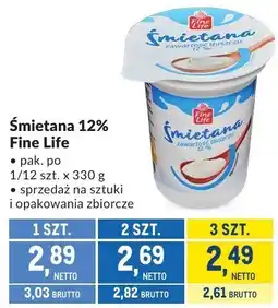 Makro Śmietana 12% Fine Life oferta
