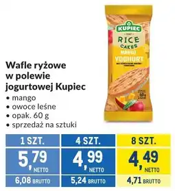 Makro Wafle ryżowe w polewie jogurtowej Kupiec oferta