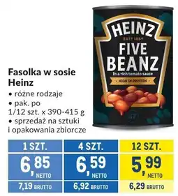 Makro Fasolka w sosie Heinz Five Beanz oferta
