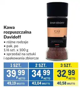 Makro Kawa rozpuszczalna Davidoff oferta