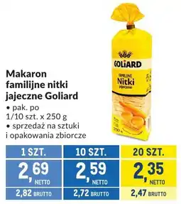 Makro Makaron familijne nitki jajeczne Goliard oferta