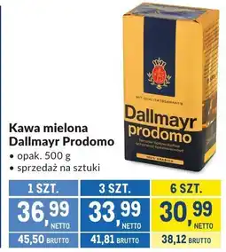 Makro Kawa mielona Dallmayr Prodomo oferta