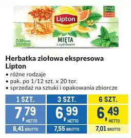 Makro Herbatka ziołowa ekspresowa Lipton oferta