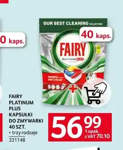 Selgros Kapsułki do zmywarki Fairy oferta