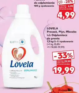 Kaufland Lovela proszek, płyn, mleczko lub odplamiacz do prania oferta